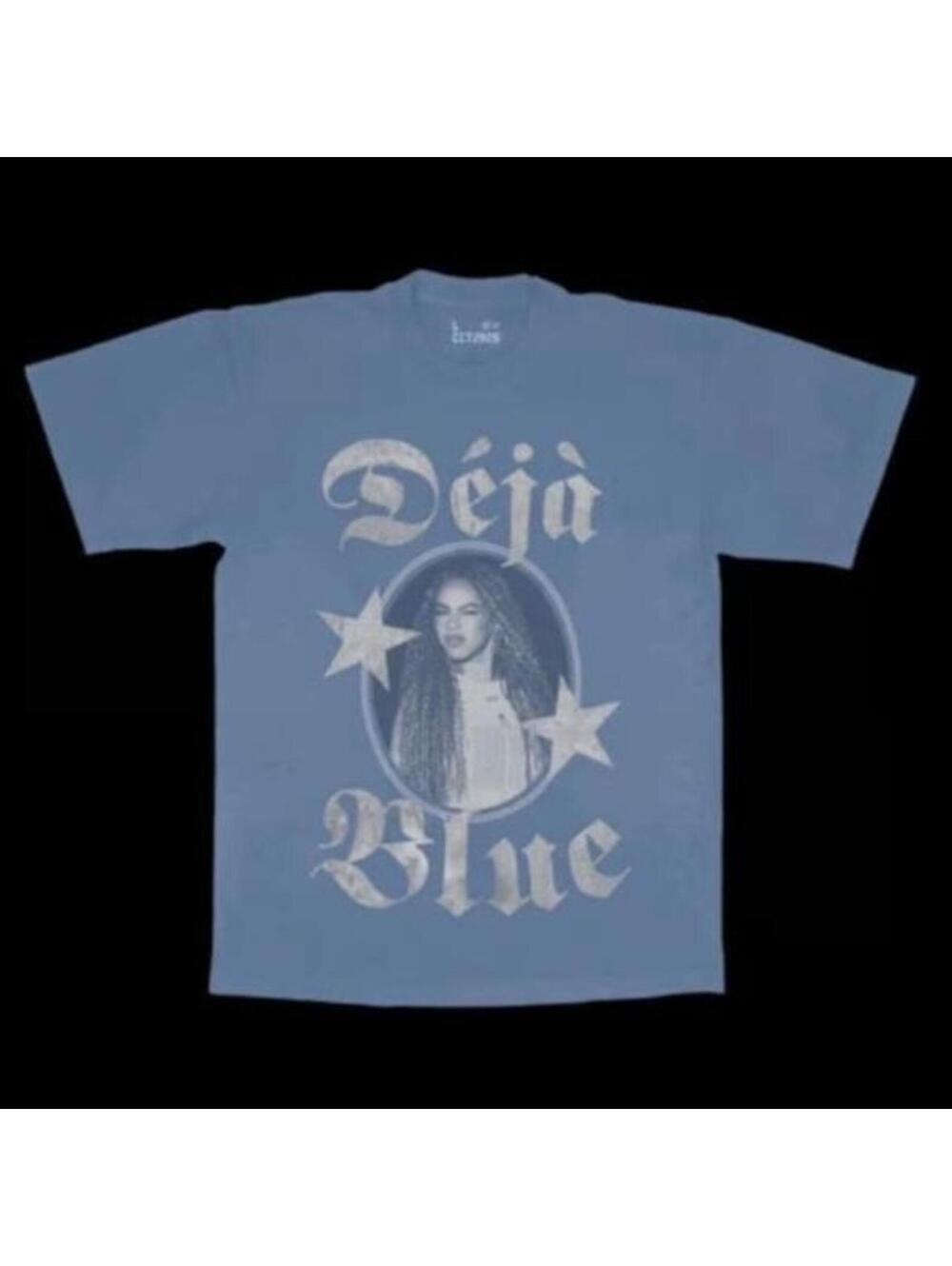 Beyonce Cowboy Carter Tour Paris Web Exclusive Tee Deja Blue